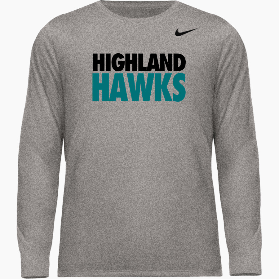 Highland Hawks <span class="pdp-name-mascot">Highland Hawks</span> Nike Men's Team Legend Long Sleeve Tee