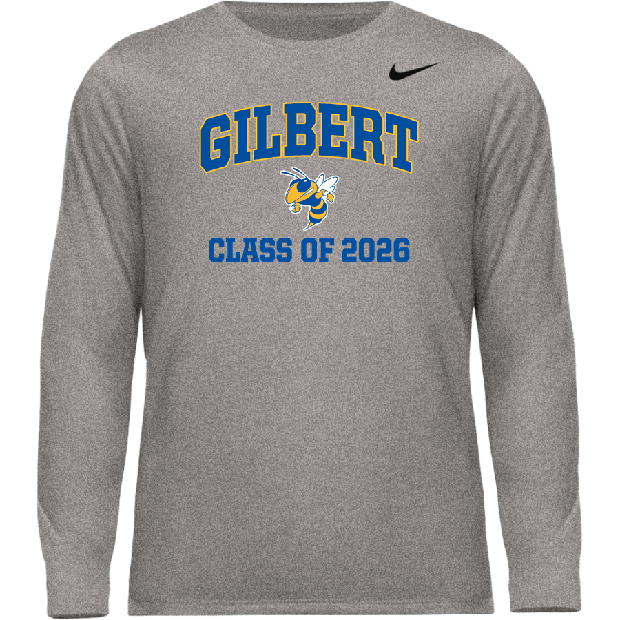 Gilbert Yellowjackets <span class="pdp-name-mascot">Gilbert School Yellowjackets</span> Nike Men's Team Legend Long Sleeve Tee