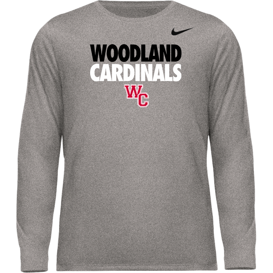 WOODLAND CHRISTIAN SCHOOL CARDINALS <span class="pdp-name-mascot">WOODLAND CARDINALS</span> Nike Men's Team Legend Long Sleeve Tee