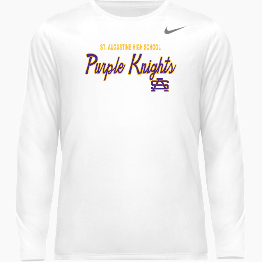 ST. AUGUSTINE HIGH SCHOOL PURPLE KNIGHTS Nike Men's Team Legend Long Sleeve Tee