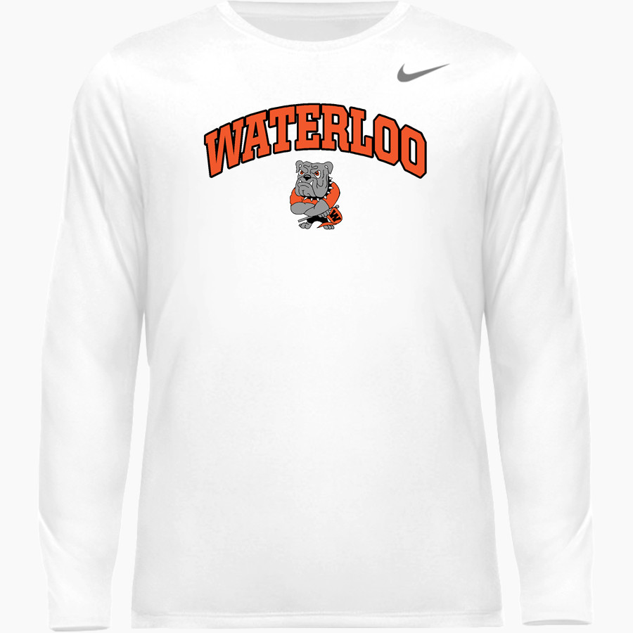 WATERLOO HIGH SCHOOL BULLDOGS <span class="pdp-name-mascot">WATERLOO BULLDOGS</span> Nike Men's Team Legend Long Sleeve Tee