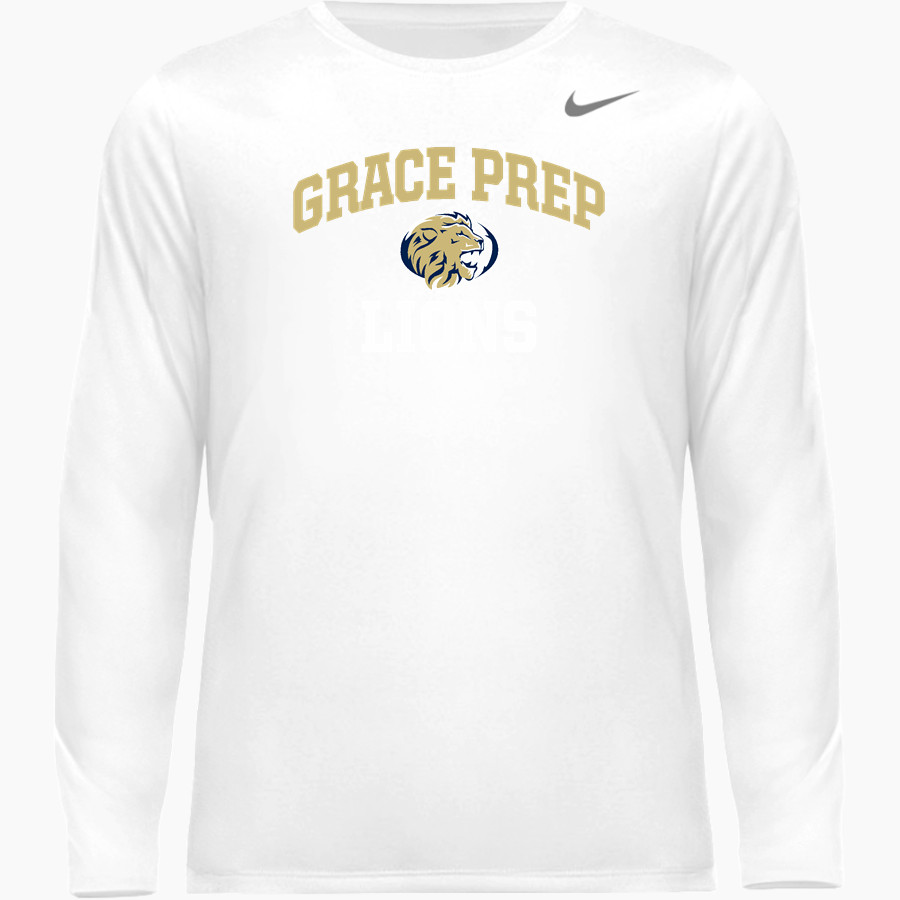 GRACE PREP ACADEMY LIONS <span class="pdp-name-mascot">GRACE LIONS</span> Nike Men's Team Legend Long Sleeve Tee