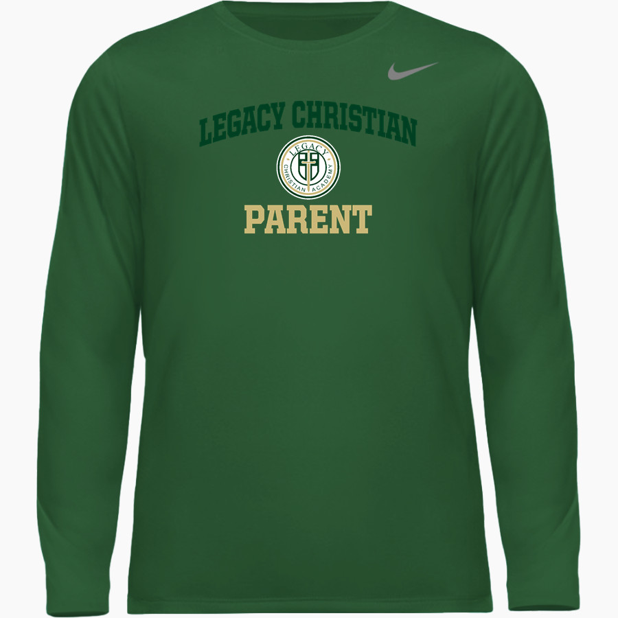 LEGACY CHRISTIAN WARRIORS Nike Men's Team Legend Long Sleeve Tee