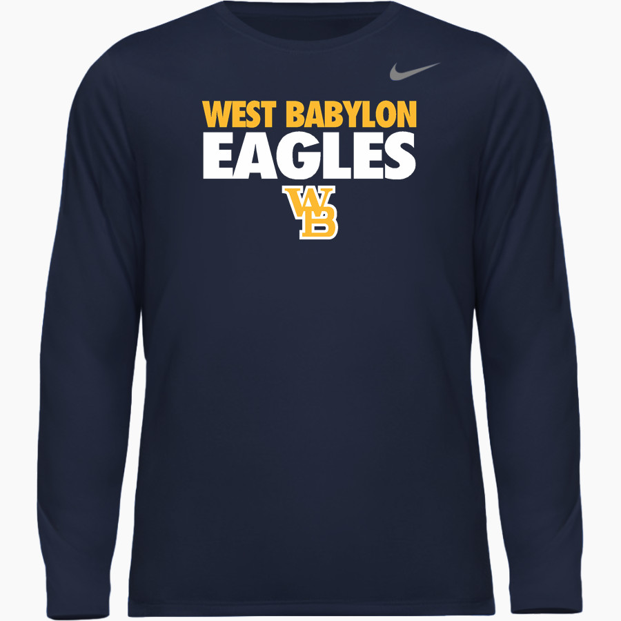 West Babylon Eagles <span class="pdp-name-mascot">West Babylon Eagles</span> Nike Men's Team Legend Long Sleeve Tee