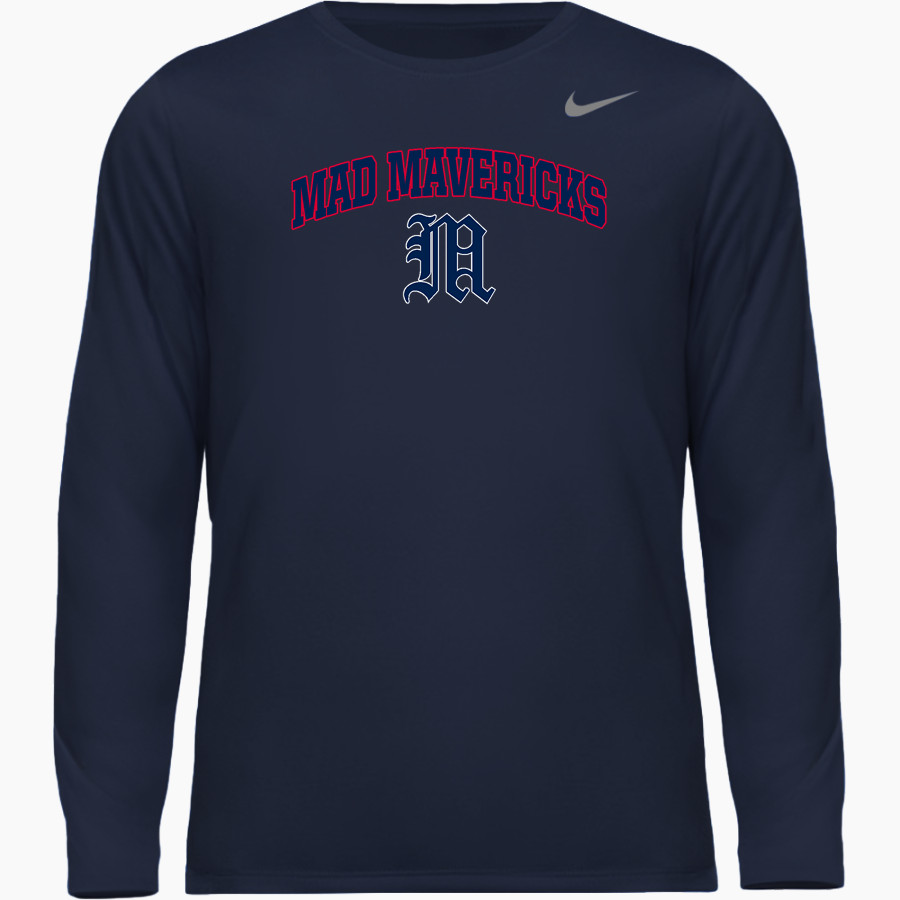 M.A.D Mavericks OFFICIAL ONLINE STORE <span class="pdp-name-mascot">Crieve Hall Youth Athletic Association Mad Mavericks</span> Nike Men's Team Legend Long Sleeve Tee