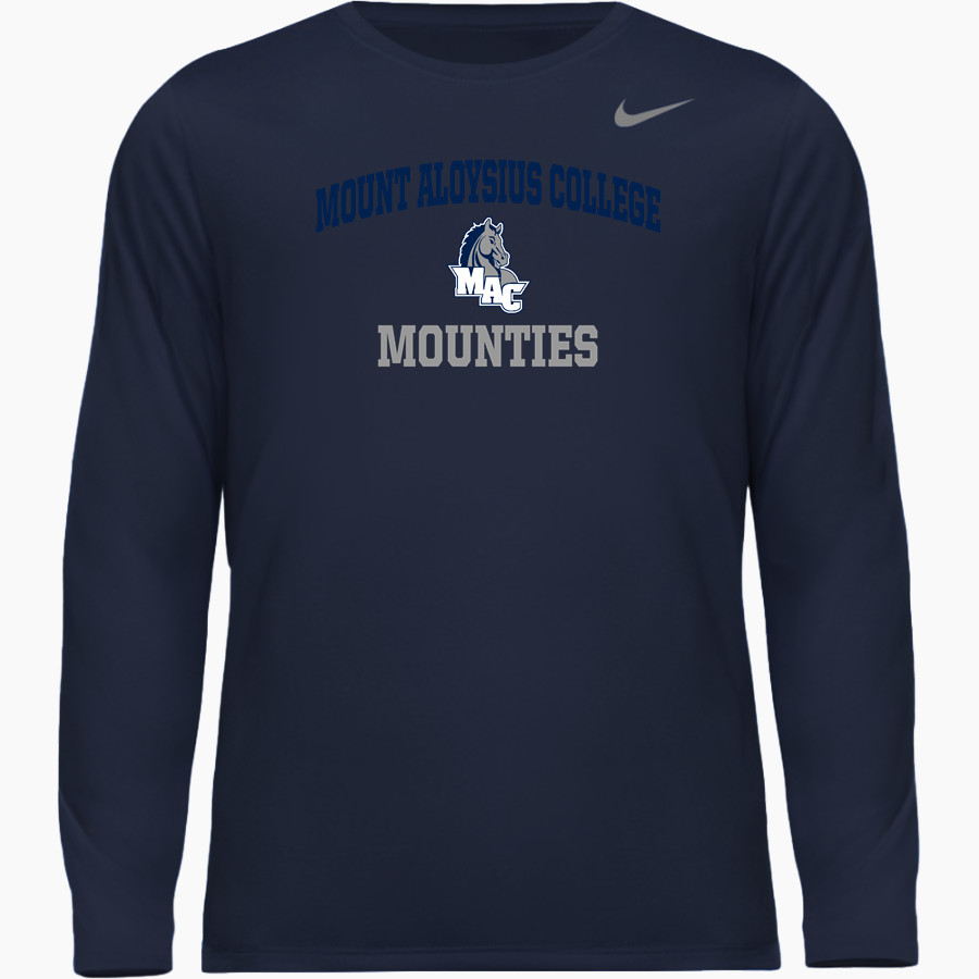 Mount Aloysius College Mounties Nike Men's Team Legend Long Sleeve Tee