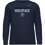 Madison College WolfPack <span class="pdp-name-mascot">Madison College Athletics WolfPack</span> Nike Men's Team Legend Long Sleeve Tee Front Thumbnail