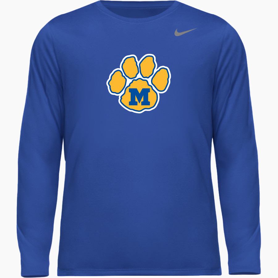 Mercy High School Tigers Online Store <span class="pdp-name-mascot">Mercy Tigers</span> Nike Men's Team Legend Long Sleeve Tee