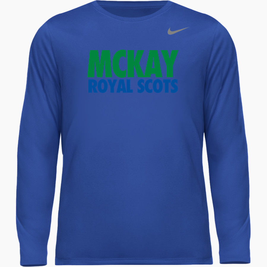 MCKAY HIGH SCHOOL ROYAL SCOTS <span class="pdp-name-mascot">McKAY ROYAL SCOTS</span> Nike Men's Team Legend Long Sleeve Tee