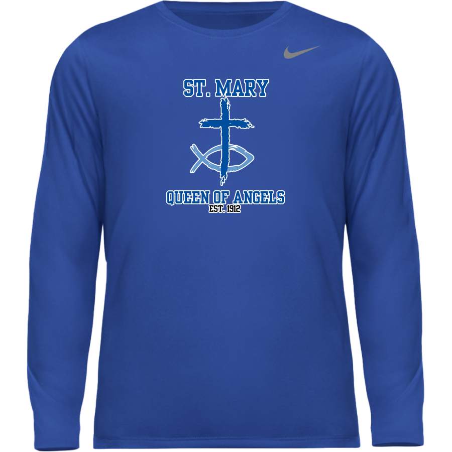 St. Mary Queen of Angels St. Mary <span class="pdp-name-mascot">St. Mary Queen of Angels</span> Nike Men's Team Legend Long Sleeve Tee