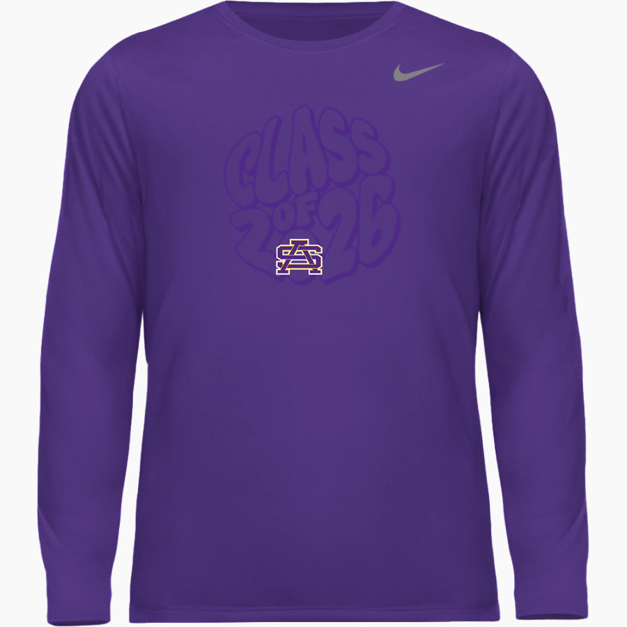 ST. AUGUSTINE HIGH SCHOOL PURPLE KNIGHTS Nike Men's Team Legend Long Sleeve Tee