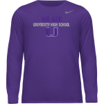UNIVERSITY HIGH SCHOOL TROJANS <span class="pdp-name-mascot">UNIVERSITY TROJANS</span> Nike Men's Team Legend Long Sleeve Tee Front Thumbnail