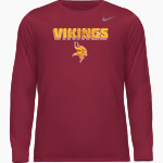 VOORHEES VIKINGS official sideline store Nike Men's Team Legend Long Sleeve Tee Front Thumbnail