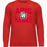APIS Hawks Nike Men's Team Legend Long Sleeve Tee Front Thumbnail