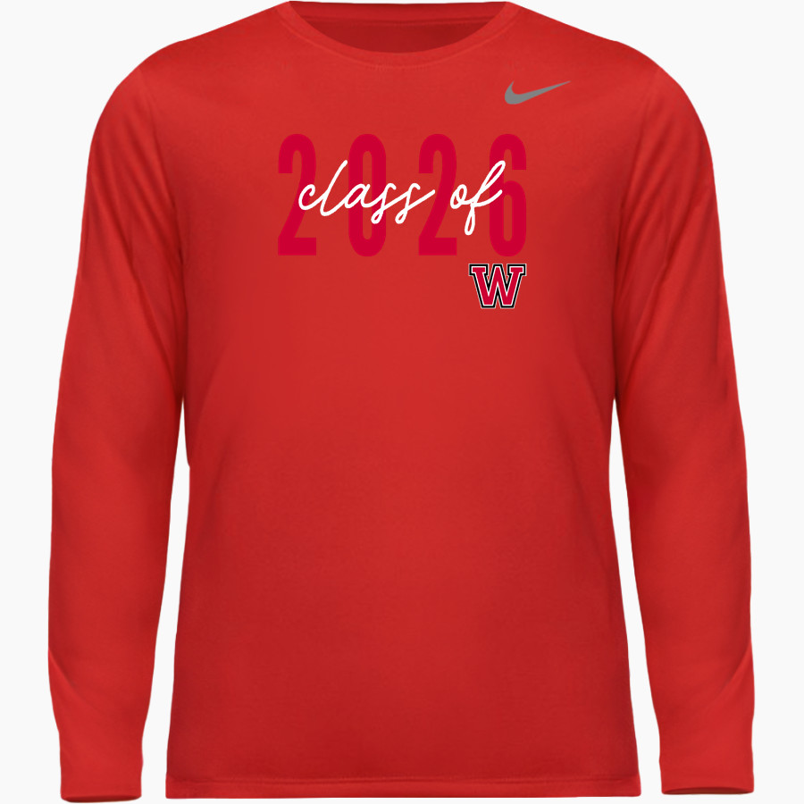 WILLISTON HIGH SCHOOL RED DEVILS Nike Men's Team Legend Long Sleeve Tee