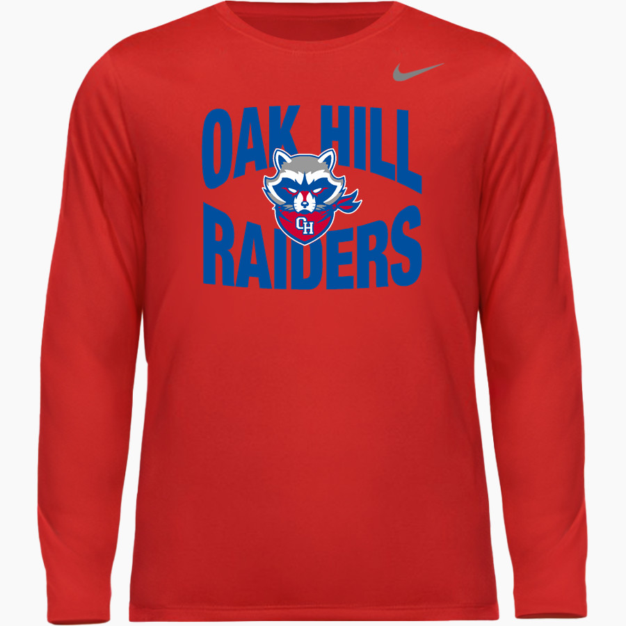 Oak Hill Raiders <span class="pdp-name-mascot">Oak Hill High School Raiders</span> Nike Men's Team Legend Long Sleeve Tee