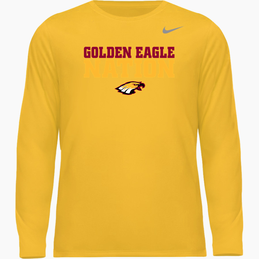 CLOVIS WEST HIGH SCHOOL GOLDEN EAGLES <span class="pdp-name-mascot">CLOVIS WEST GOLDEN EAGLES</span> Nike Men's Team Legend Long Sleeve Tee