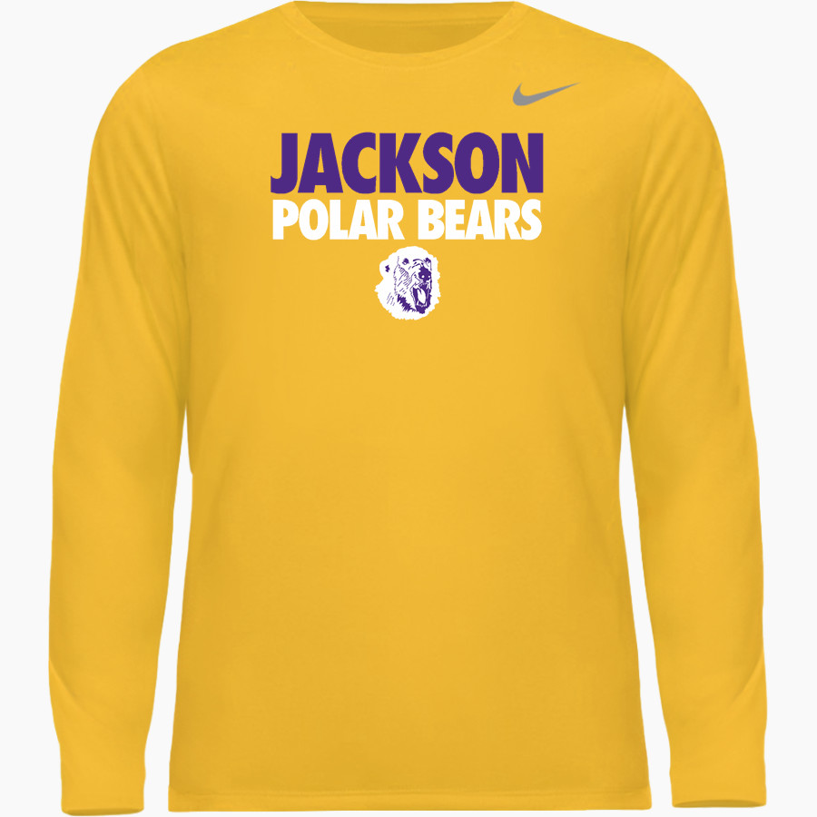 JACKSON HIGH SCHOOL POLAR BEARS <span class="pdp-name-mascot">JACKSON POLAR BEARS</span> Nike Men's Team Legend Long Sleeve Tee