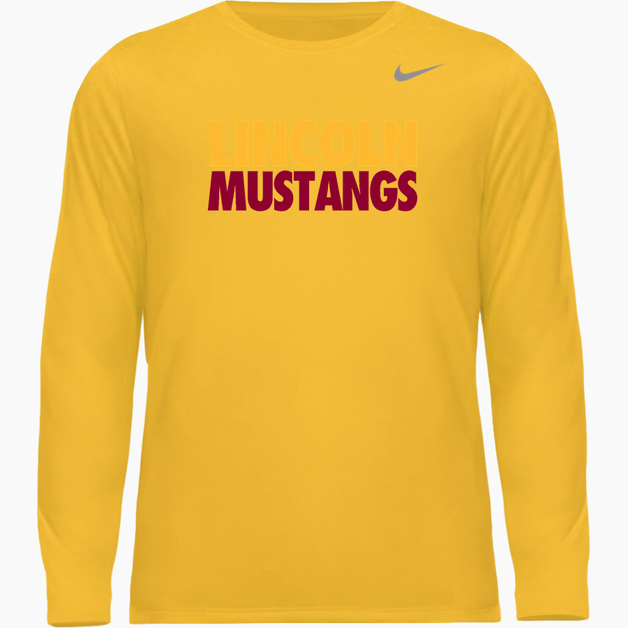 Lincoln Mustangs <span class="pdp-name-mascot">Lincoln Mustangs</span> Nike Men's Team Legend Long Sleeve Tee