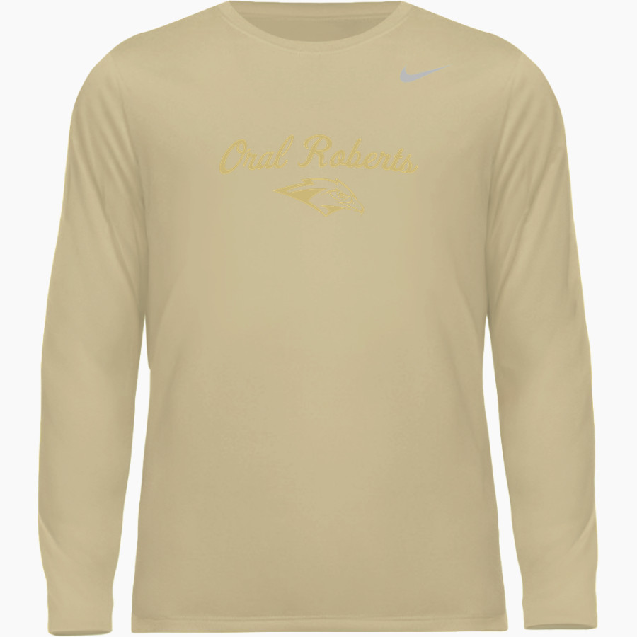 Oral Roberts Golden Eagles Nike Men's Team Legend Long Sleeve Tee