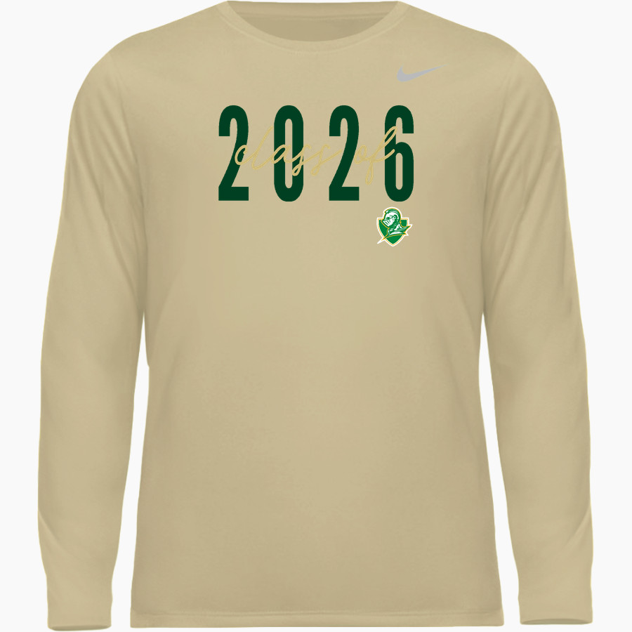 NOTRE DAME HIGH SCHOOL GREEN KNIGHTS <span class="pdp-name-mascot">NOTRE DAME GREEN KNIGHTS</span> Nike Men's Team Legend Long Sleeve Tee