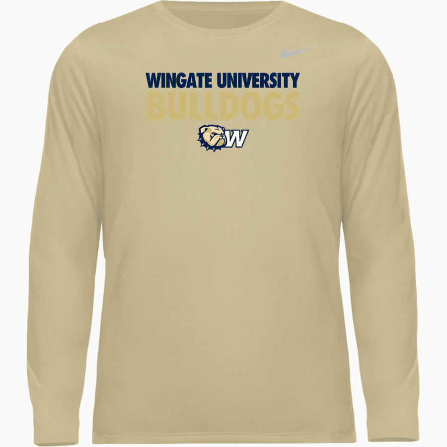 Wingate University Bulldogs <span class="pdp-name-mascot">Wingate Bulldogs</span> Nike Men's Team Legend Long Sleeve Tee