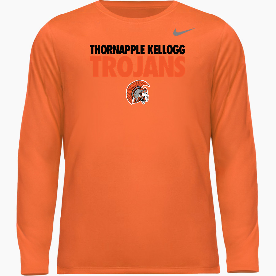 THORNAPPLE KELLOGG HIGH SCHOOL TROJANS Nike Men's Team Legend Long Sleeve Tee
