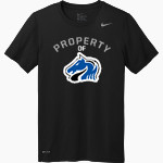 MERRITT ACADEMY HIGH SCHOOL MUSTANGS Nike Men's Team Legend Short Sleeve Tee Front Thumbnail
