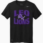 LEO HIGH SCHOOL LIONS Nike Men's Team Legend Short Sleeve Tee Front Thumbnail