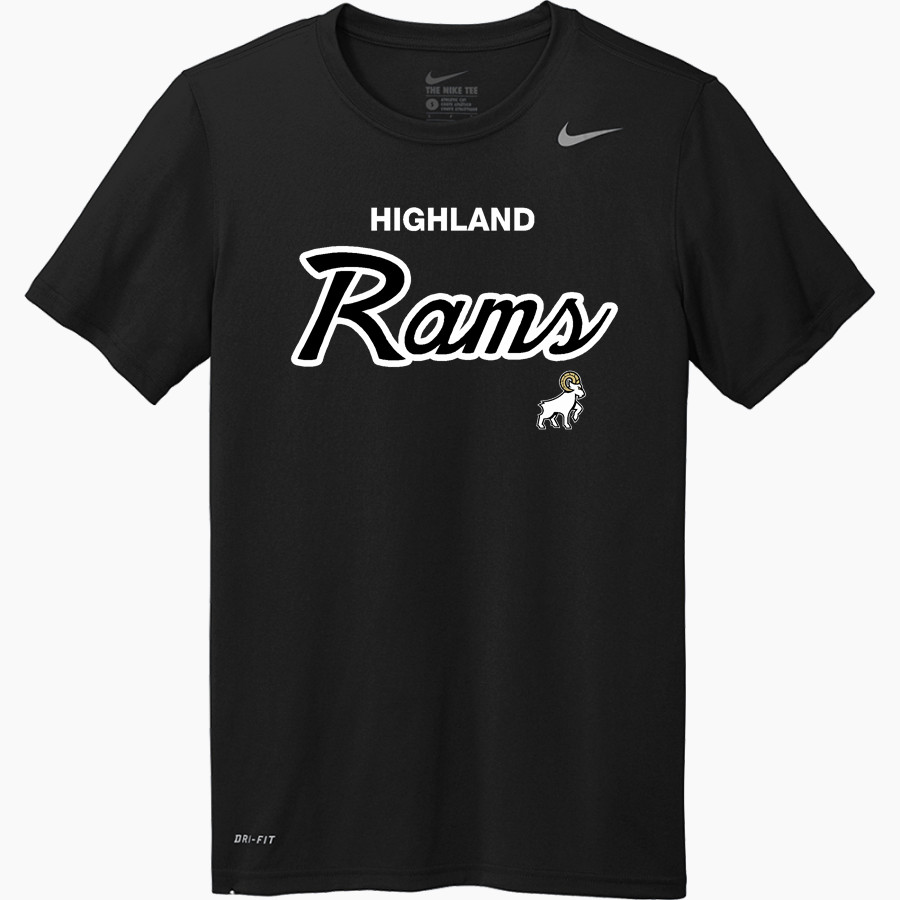HIGHLAND HIGH SCHOOL RAMS <span class="pdp-name-mascot">HIGHLAND RAMS</span> Nike Men's Team Legend Short Sleeve Tee