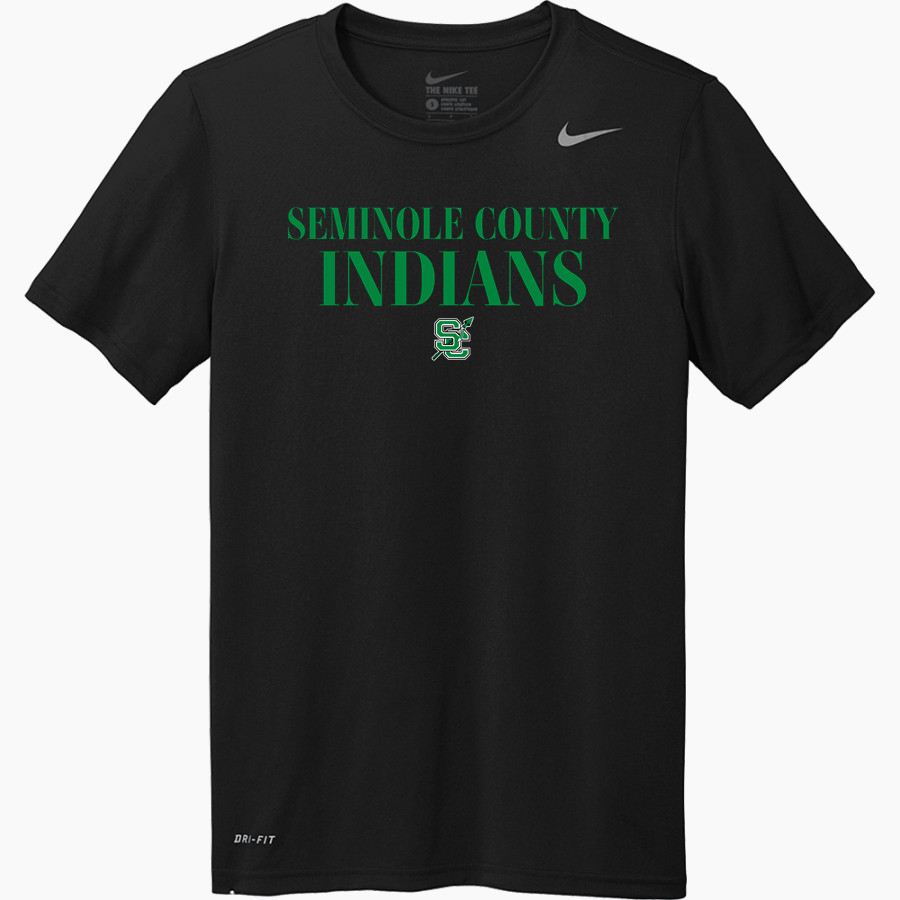 SEMINOLE COUNTY HIGH SCHOOL INDIANS Nike Men's Team Legend Short Sleeve Tee