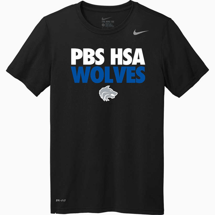 PBS HSA Wolves Nike Men's Team Legend Short Sleeve Tee