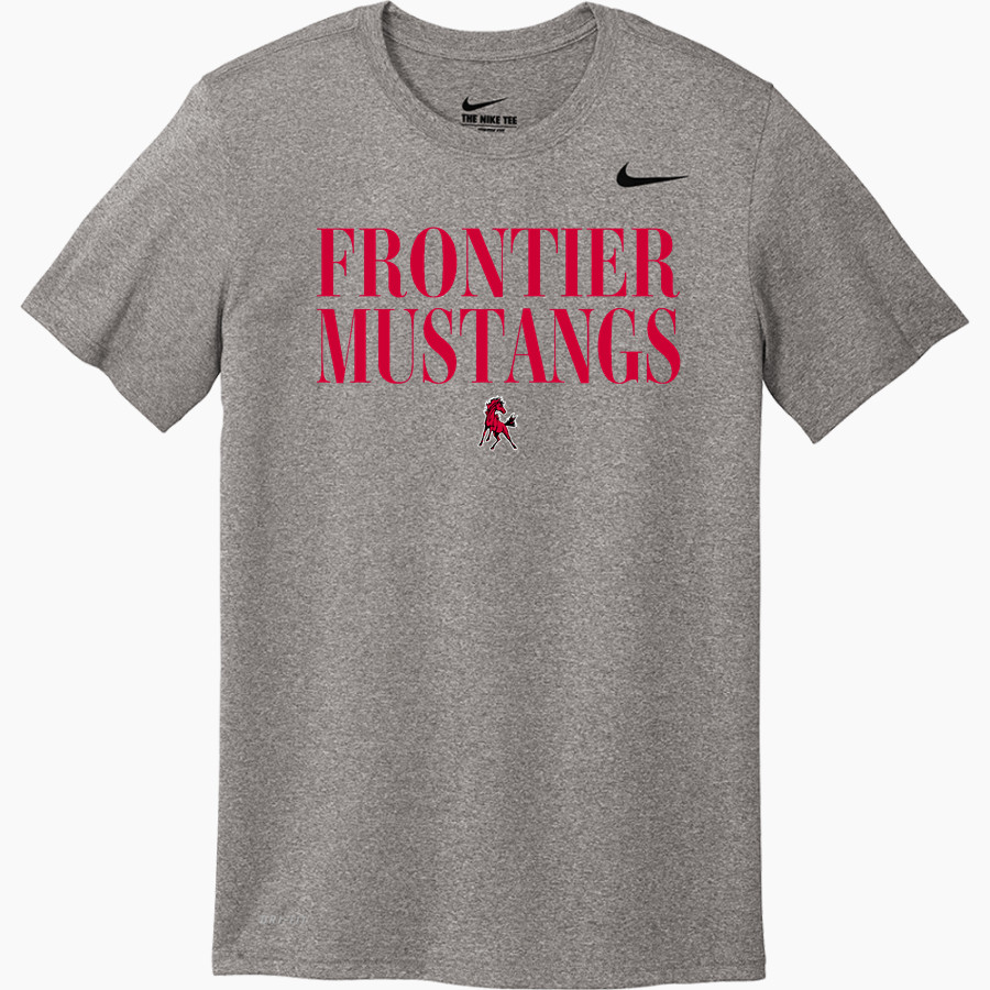 FRONTIER HIGH SCHOOL MUSTANGS Nike Men's Team Legend Short Sleeve Tee