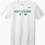 West Lutheran Warriors Nike Men's Team Legend Short Sleeve Tee Front Thumbnail
