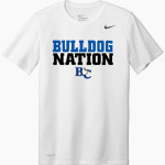 Barton College Official Store of the Bulldogs <span class="pdp-name-mascot">Barton Bulldogs</span> Nike Men's Team Legend Short Sleeve Tee Front Thumbnail