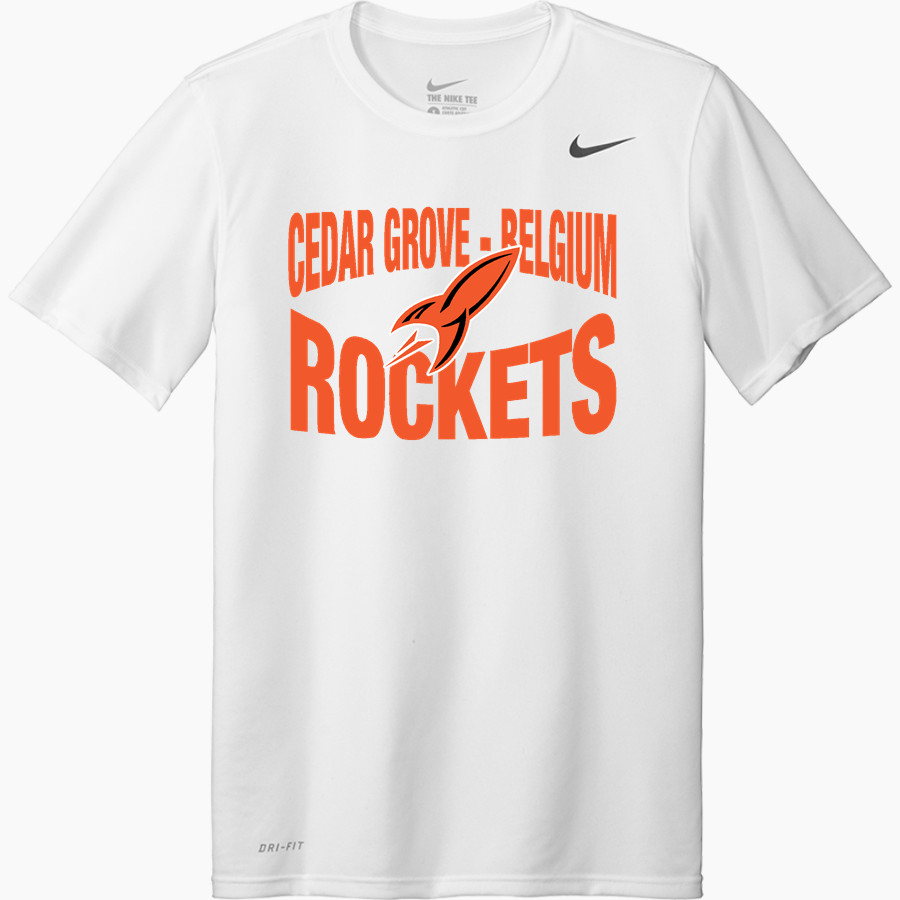 CEDAR GROVE-BELGIUM HIGH SCHOOL ROCKETS Nike Men's Team Legend Short Sleeve Tee