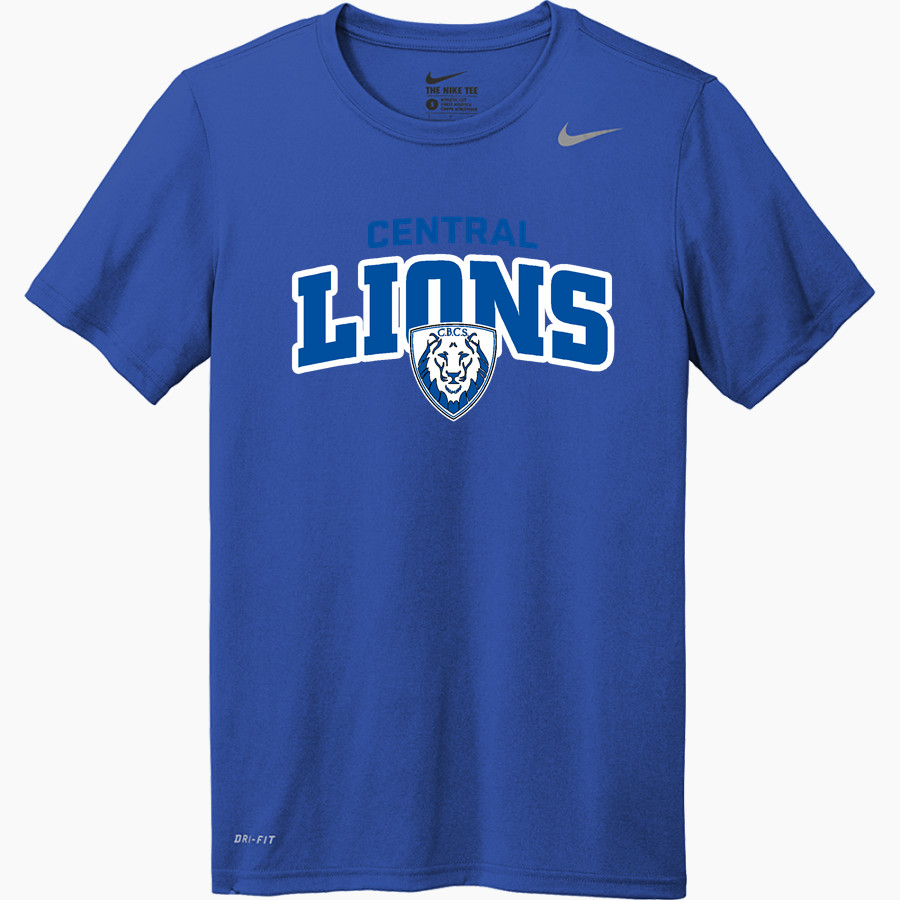 CENTRAL BAPTIST CHRISTIAN SCHOOL LIONS Nike Men's Team Legend Short Sleeve Tee