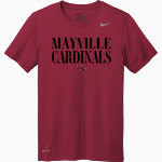 MAYVILLE HIGH SCHOOL CARDINALS Nike Men's Team Legend Short Sleeve Tee Front Thumbnail