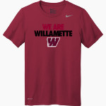 Willamette Wolverines <span class="pdp-name-mascot">Willamette Wolverines</span> Nike Men's Team Legend Short Sleeve Tee Front Thumbnail