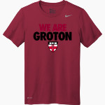 Groton Zebras <span class="pdp-name-mascot">Groton Zebras</span> Nike Men's Team Legend Short Sleeve Tee Front Thumbnail