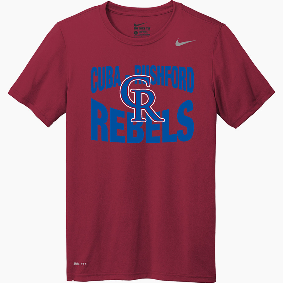 CUBA-RUSHFORD HIGH SCHOOL REBELS <span class="pdp-name-mascot">CUBA - RUSHFORD REBELS</span> Nike Men's Team Legend Short Sleeve Tee