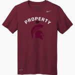 Seabrook Intermediate Spartans Nike Men's Team Legend Short Sleeve Tee Front Thumbnail