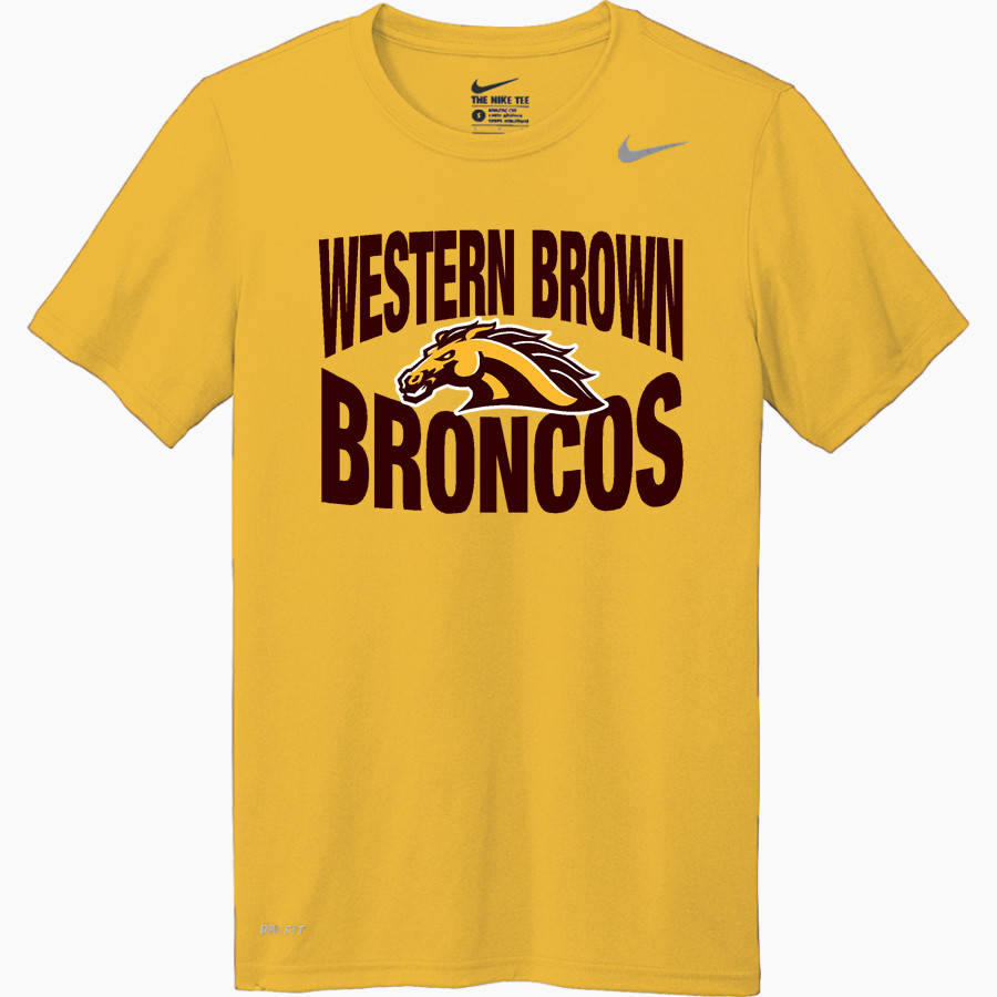WESTERN BROWN HIGH SCHOOL BRONCOS Nike Men's Team Legend Short Sleeve Tee