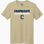 CHAPELGATE CHRISTIAN ACADEMY YELLOW JACKETS official sideline store Nike Men's Team Legend Short Sleeve Tee Front Thumbnail
