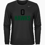 Oakwood Hawks <span class="pdp-name-mascot">Oakwood Hawks</span> Nike Women's Team Legend Long Sleeve Tee Front Thumbnail