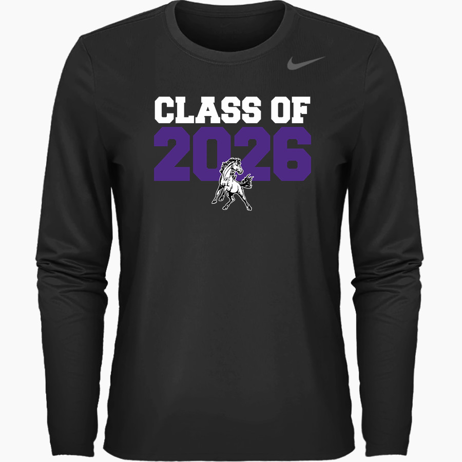 BENJAMIN HIGH SCHOOL MUSTANGS Nike Women's Team Legend Long Sleeve Tee