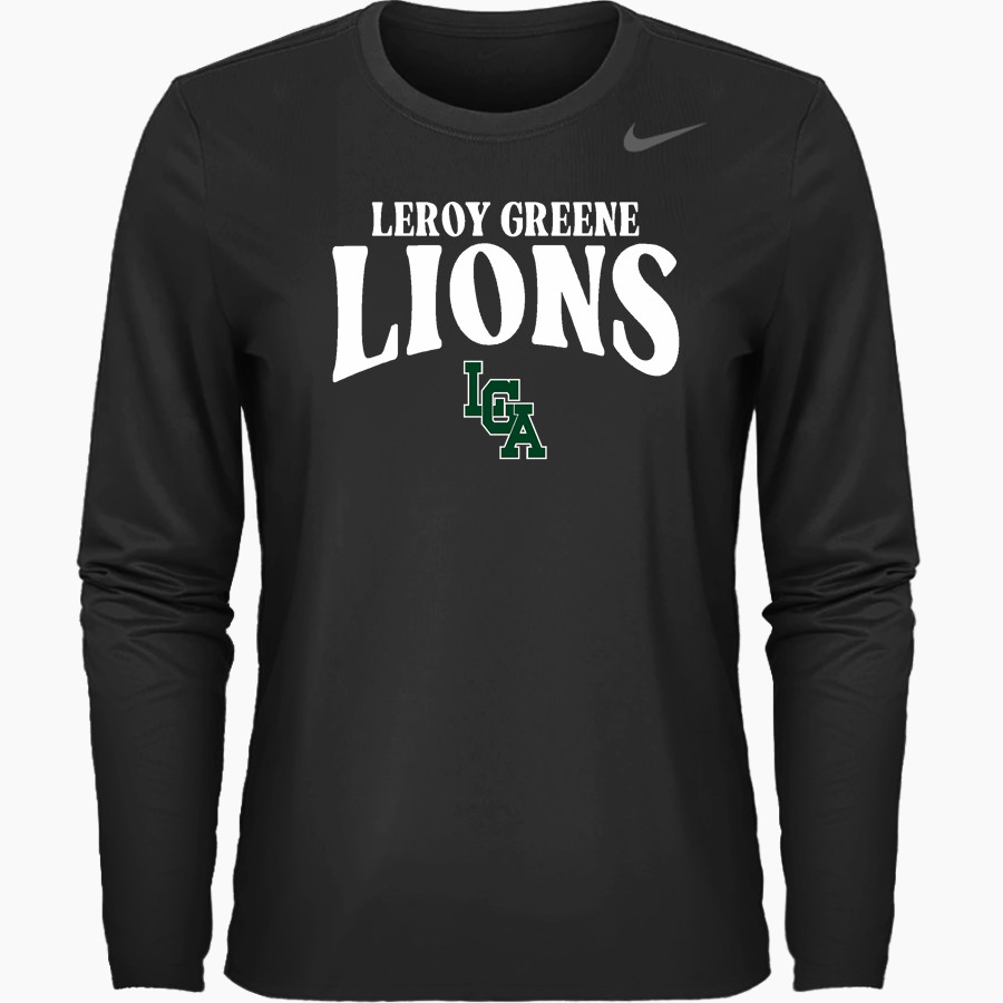 Leroy Greene Lions <span class="pdp-name-mascot">Leroy Greene Academy Lions</span> Nike Women's Team Legend Long Sleeve Tee