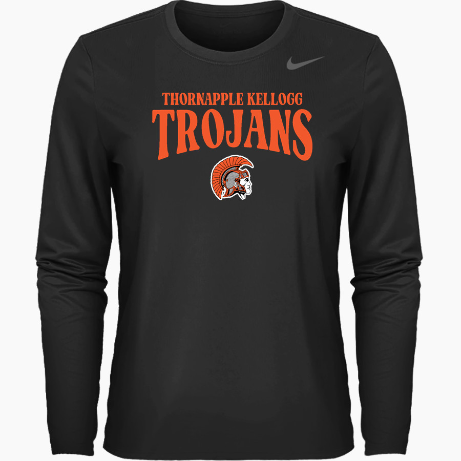 THORNAPPLE KELLOGG HIGH SCHOOL TROJANS Nike Women's Team Legend Long Sleeve Tee