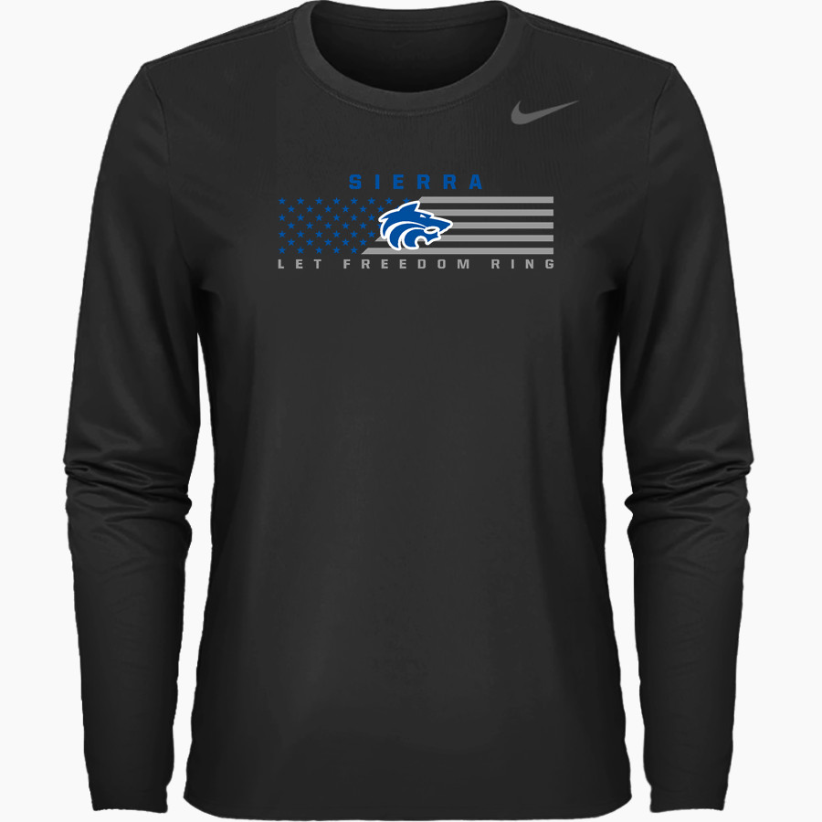 SIERRA HIGH SCHOOL TIMBERWOLVES <span class="pdp-name-mascot">SIERRA TIMBERWOLVES</span> Nike Women's Team Legend Long Sleeve Tee