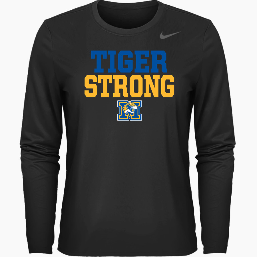 Mercy High School Tigers Online Store <span class="pdp-name-mascot">Mercy Tigers</span> Nike Women's Team Legend Long Sleeve Tee